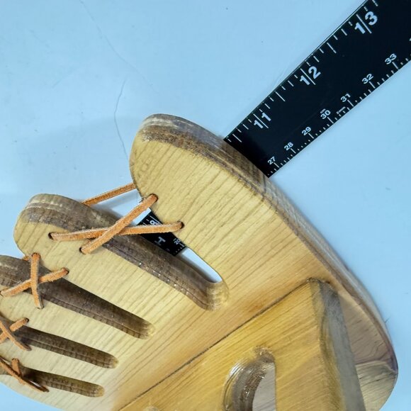 Amish Wooden Baseball Glove Rack Wall Mount Holder Mitt Boy Girl Room Decor - Picture 9 of 13